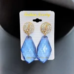 “Emerald Flutter Korean Earrings” – Where Elegance Takes Flight