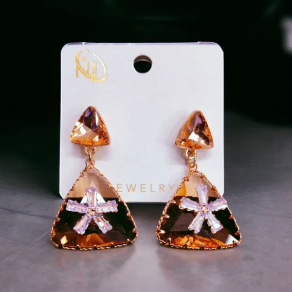 Celestial Gleam Korean Earrings – Elegant Statement for Every Look