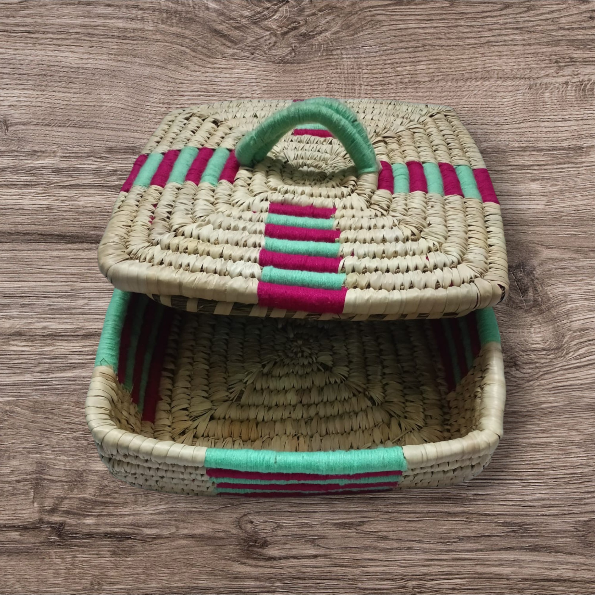 Vrinda Sabai Grass Square Basket