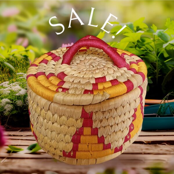 Elegance of Nature - Handwoven Sabai Grass Jewellery Basket